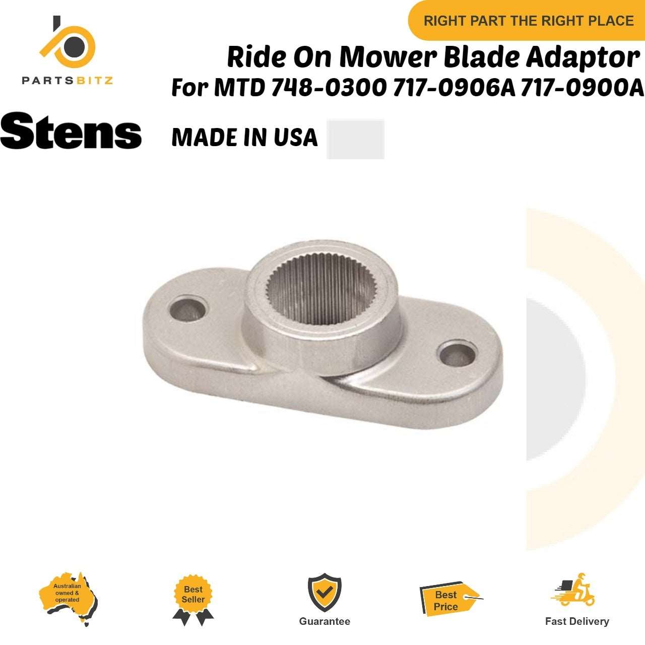 Ride On Mower Blade Adaptor fit MTD 748-0300 717-0906A 717-0900A - parts bitz - #shop_name# -Suits MTD