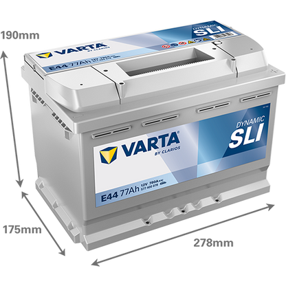 Varta E44 Silver DYNAMIC SLI Car Battery (DIN66H)