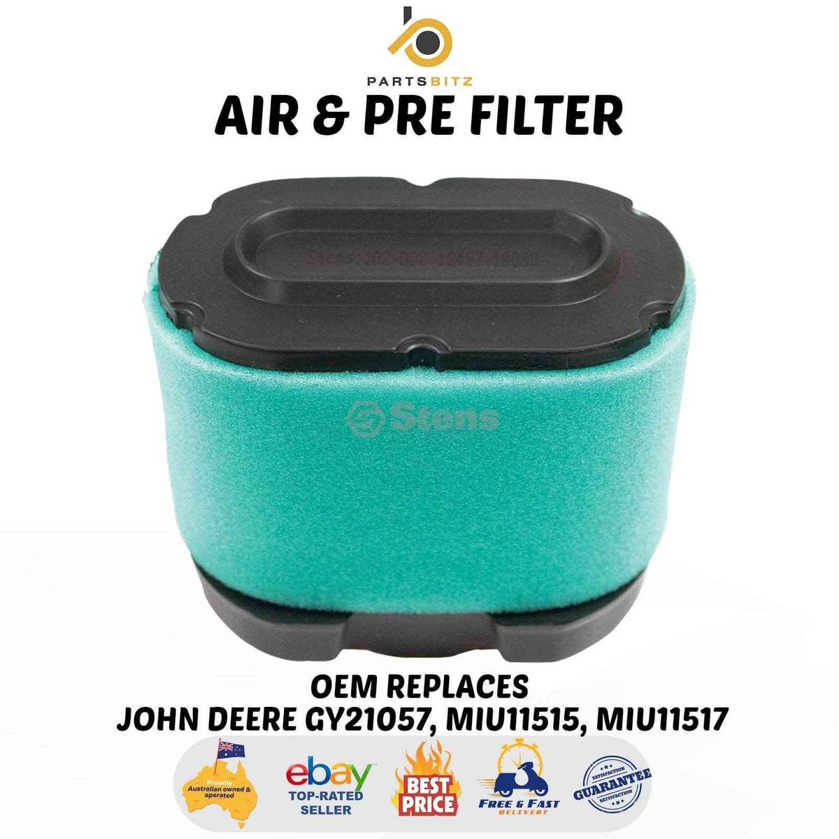 Air Filter for John Deere  GY21057, MIU11515, MIU11517 - Parts bitz