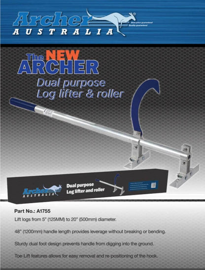 Archer Australia Log Lifter & Roller Archer Premium Quality Dual Purpose - Parts bitz