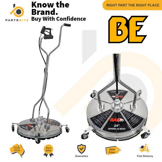 BE Professional Surface Cleaner 24″ 5000PSI Stainless Whirl-A-Way - Parts bitz