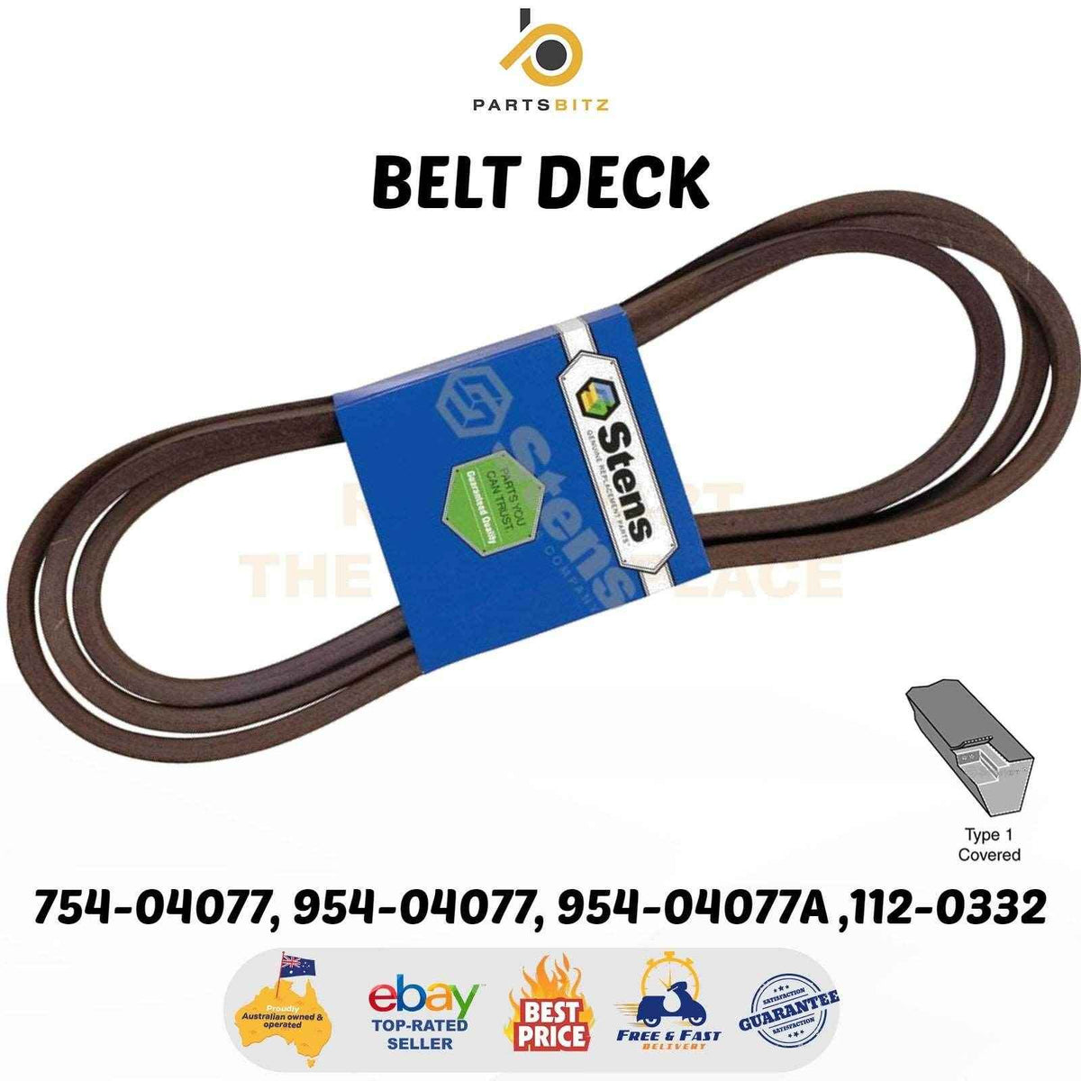 Belt Deck Suits Mtd , Cub Cadet , Toro  754-04077, 954-04077, 954-04077a ,112-0332 - Parts bitz