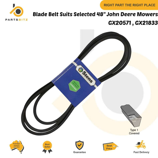 Blade Belt Suits Selected 48" John Deere Mowers L120 L130 LA140 GX20571 GX21833 - Parts bitz