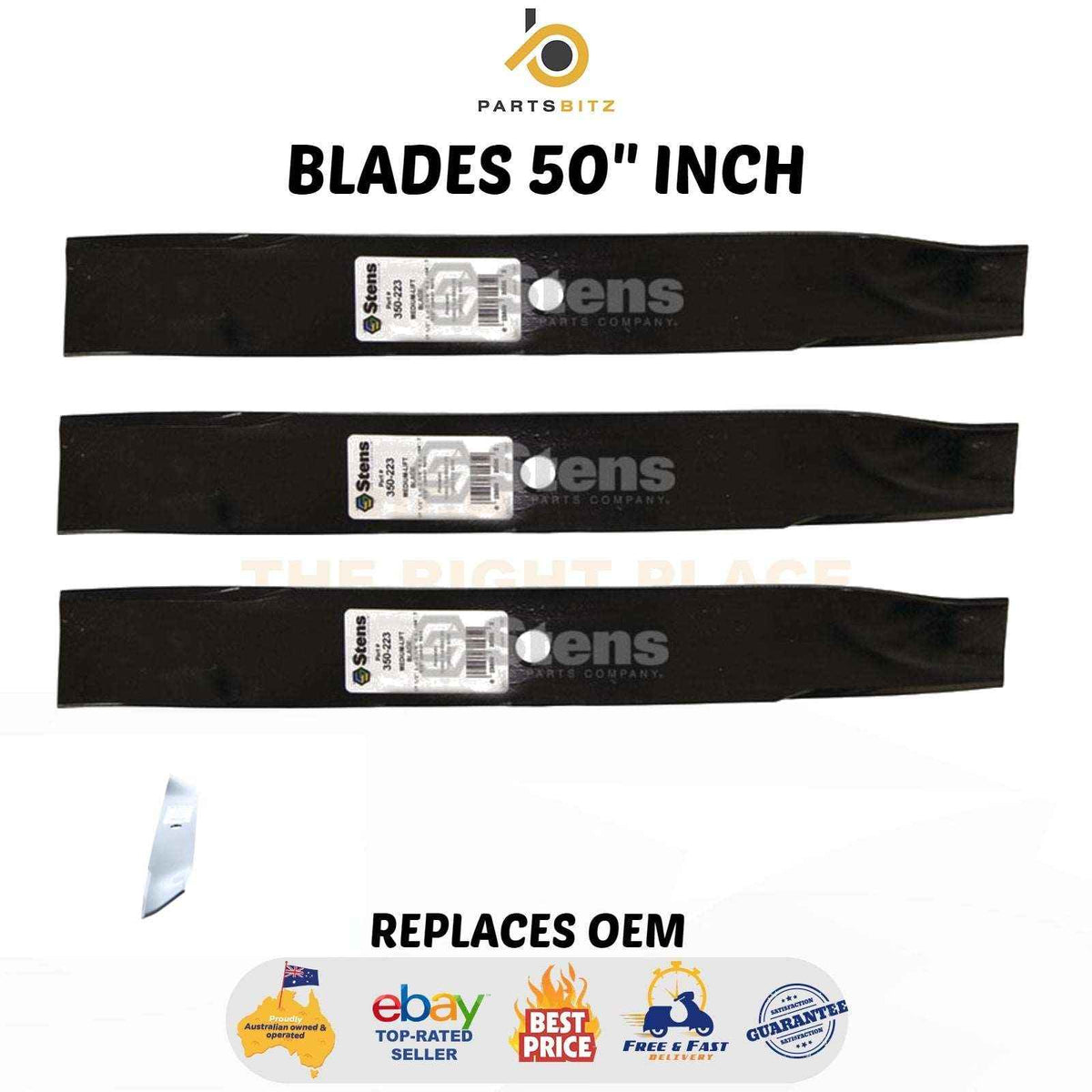 Blades 50" Inch Fits Toro Z5000, Z5020  Z5030  Z5035 - Parts bitz