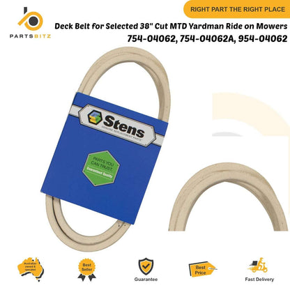 Deck Belt for Selected 38" Cut MTD Yardman Ride on Mowers 754-04062 954-04062 - Parts bitz