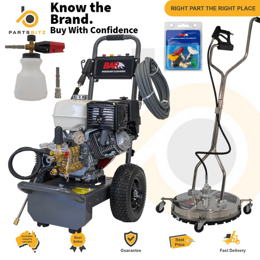 Deluxe Pack Professional Honda Pressure Washer & Surface Cleaner 20" 4000psi 15Lpm - Parts bitz
