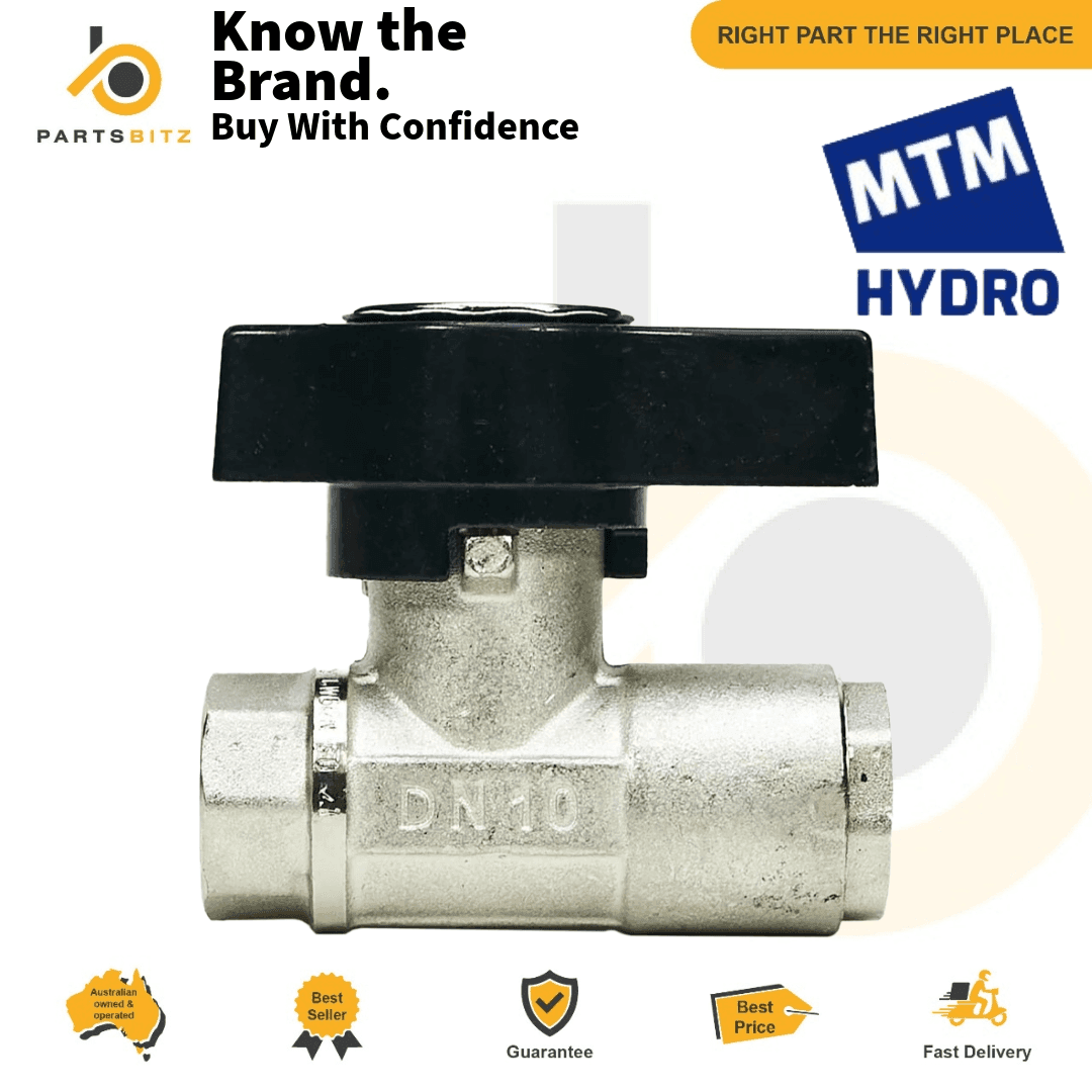 DN10 Brass Shut Off Ball Valve  1/2″  F/F – 3045 PSI Maximum MTM Hydro - Parts bitz