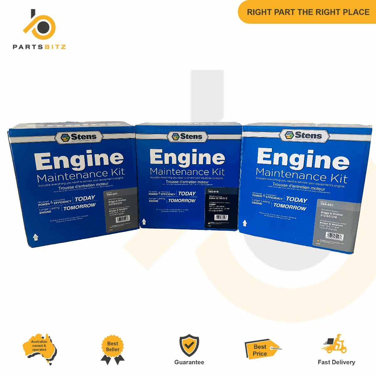 Engine Service Kit for Kohler Courage 20-27HP Twin Cylinder Motors 3288303S1 - Parts bitz