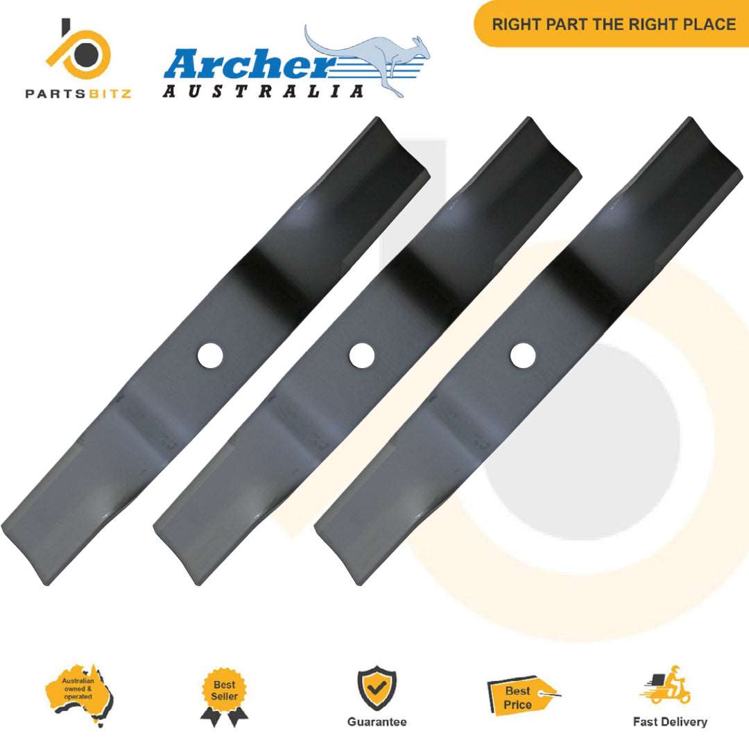 Genuine Archer 3 X 48" Mower Blades Fits Kubota Mowers 76505-11550 , K5575-34330 - Parts bitz