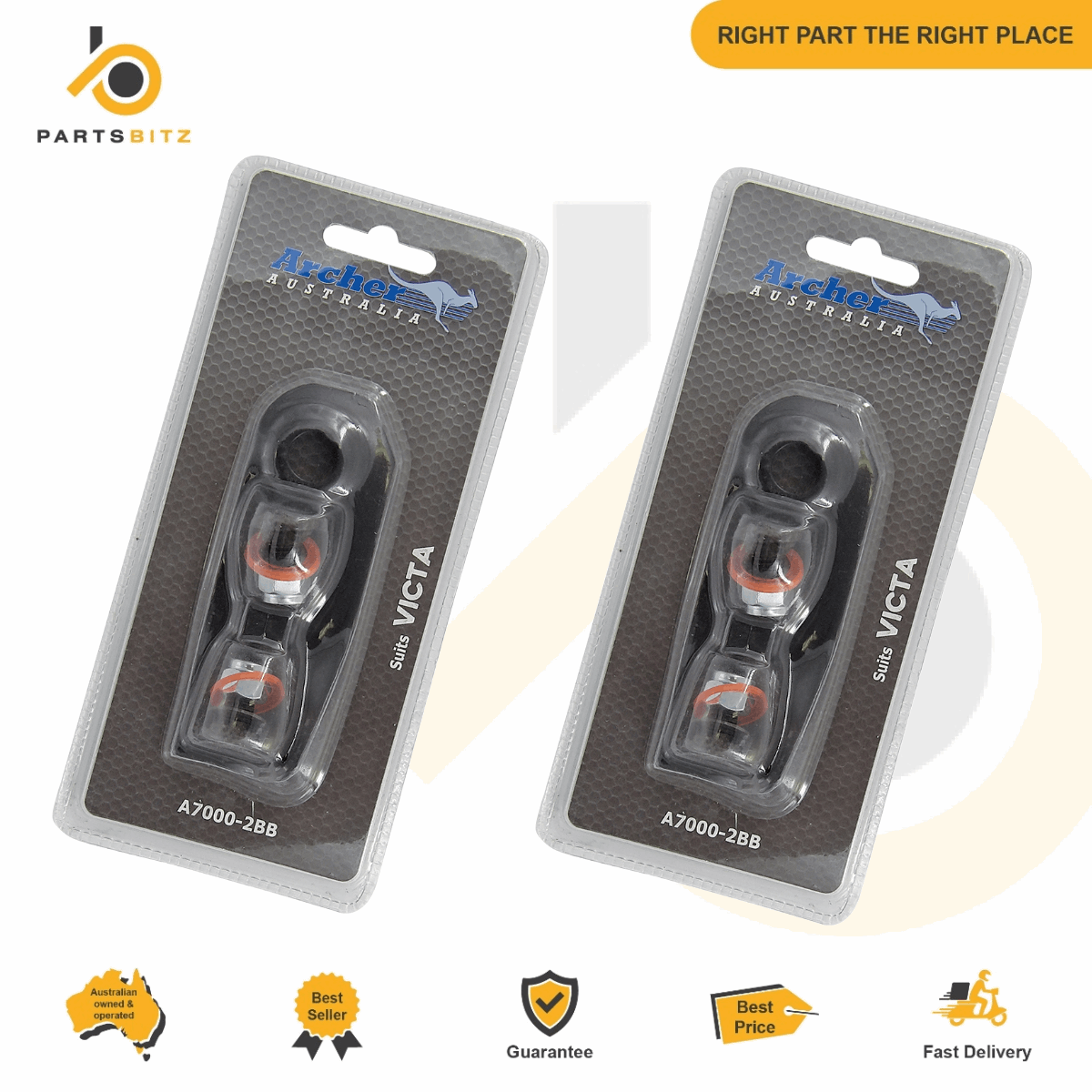 Genuine Archer Australia 4 X 18" Blades & Bolt Kits for Victa Lawnmower CA09506S - Parts bitz
