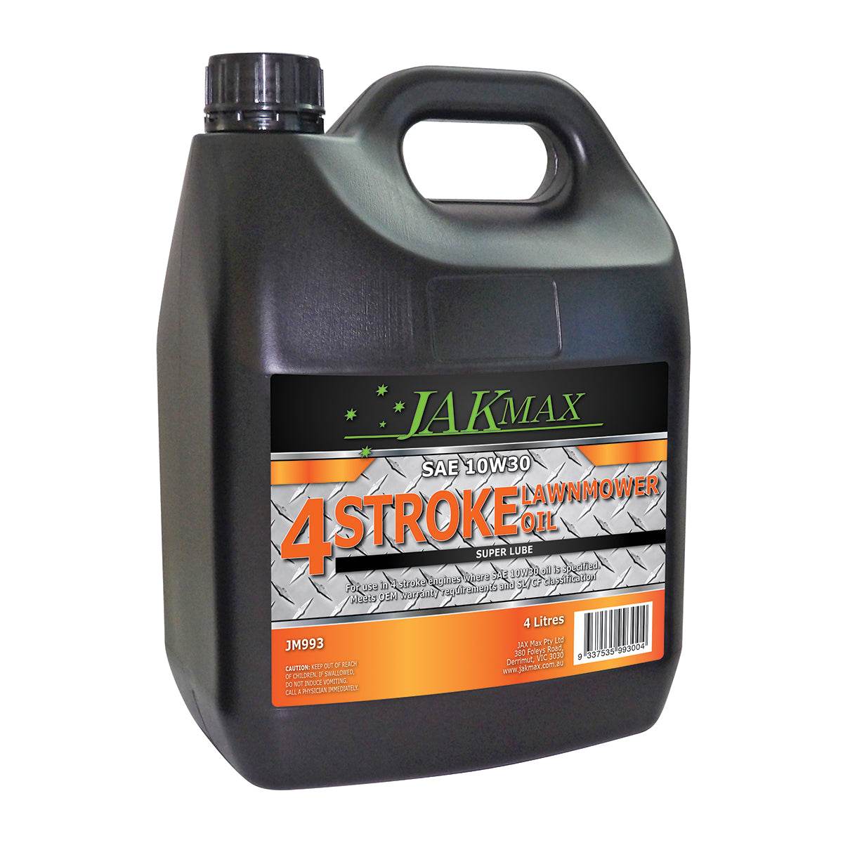 Genuine Jakmax Lawn Mower SAE 10w30 Stroke  Engine Oil Engine 4L - Parts bitz