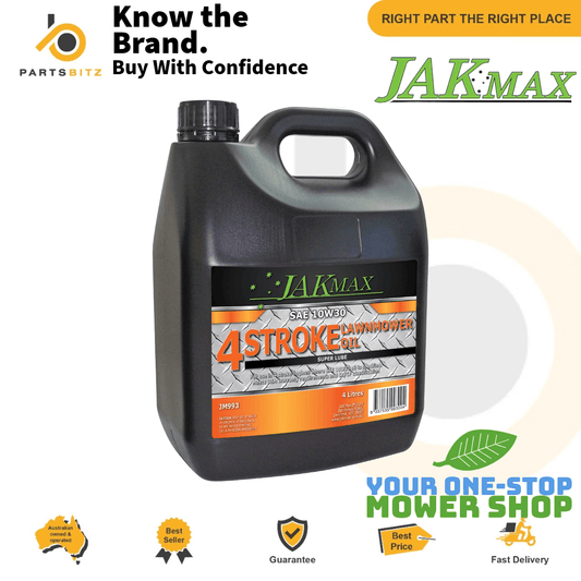 Genuine Jakmax Lawn Mower SAE 10w30 Stroke  Engine Oil Engine 4L - Parts bitz