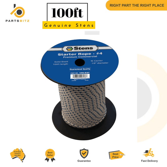 Genuine Stens Premium Starter Rope 100Ft Roll Cord for Lawn Mowers Trimmers - Parts bitz