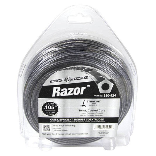 Genuine Stens Silver Streak Razor Trimmer Line Whipper Snipper 197ft 60m 2.7mm - Parts bitz