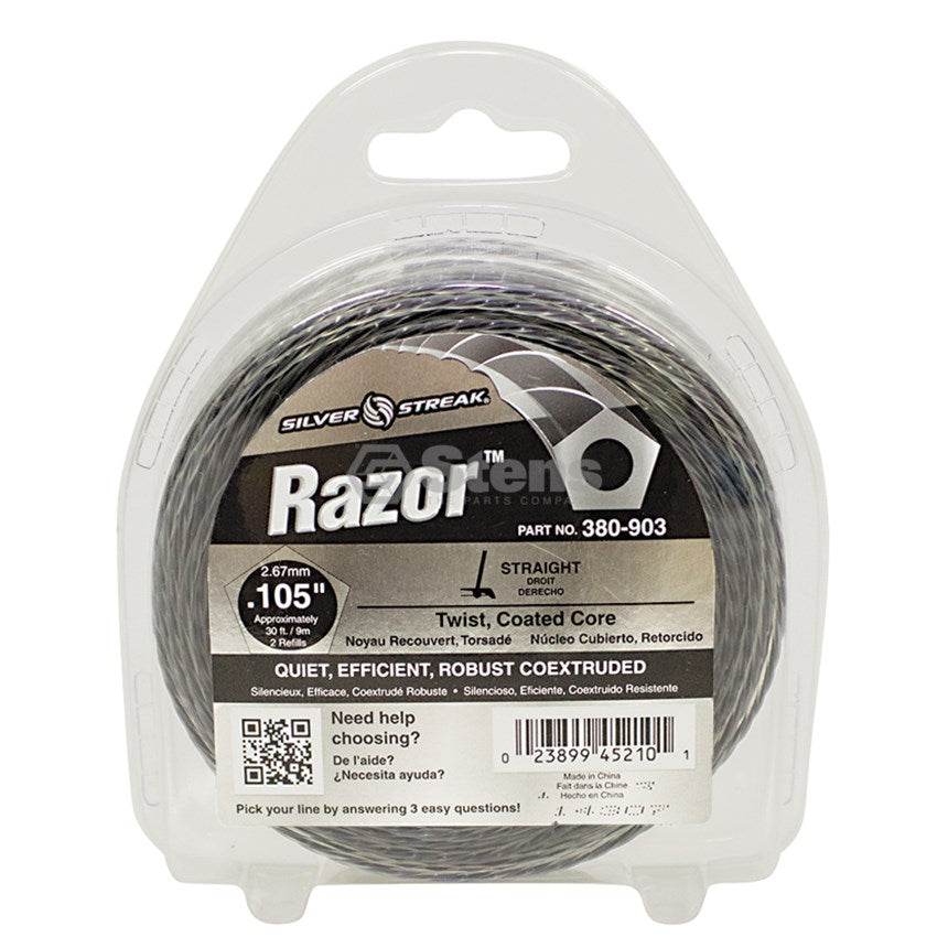 Genuine Stens Silver Streak Razor Trimmer Line Whipper Snipper 30ft 9m 2.7mm - Parts bitz