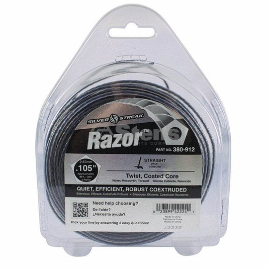 Genuine Stens Silver Streak Razor Trimmer Line Whipper Snipper 98ft 30m 2.7mm - Parts bitz