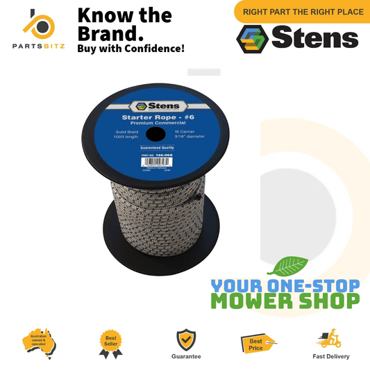 Genuine Stens Starter 100ft Rope Cord 4.8mm fits Mowers Chainsaws Trimmers - Parts bitz