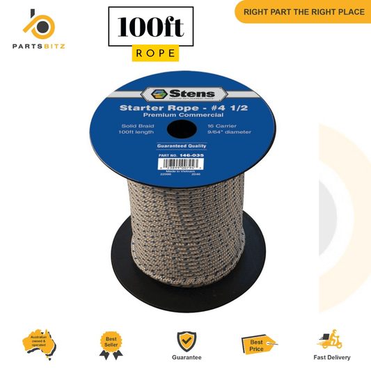 Genuine Stens Starter Rope 100ft 3.5mm Rode for Victa Mowers Chainsaw & Trimmers - Parts bitz