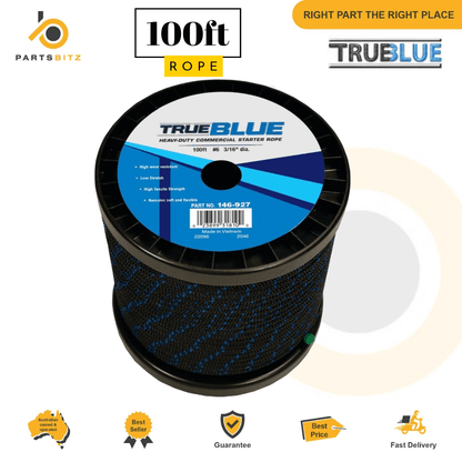 Genuine Stens Starter Rope  100ft Cord 4.8mm fits Mowers  Trimmers Chainsaws - Parts bitz