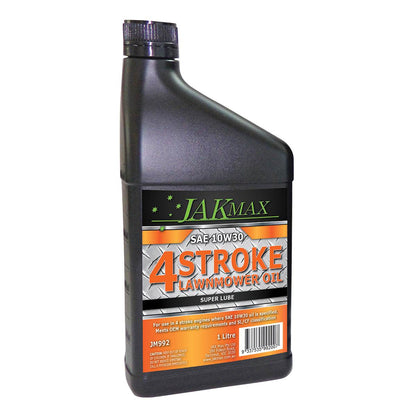 Jak Max Super Lube Lawn Mower SAE 10W30 Engine Oil 1 Litre 4 Stroke Engine - Parts bitz