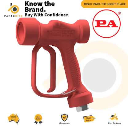 Low Pressure Wash Down Gun – RED High Flow RB65 Premium – Genuine PA Softwash - Parts bitz