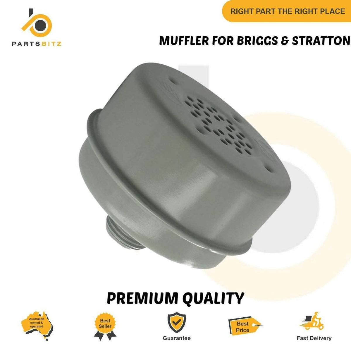 Muffler Fits Briggs and Stratton 3 to 4 Hp Motors 394569S 391435 394569 - Parts bitz