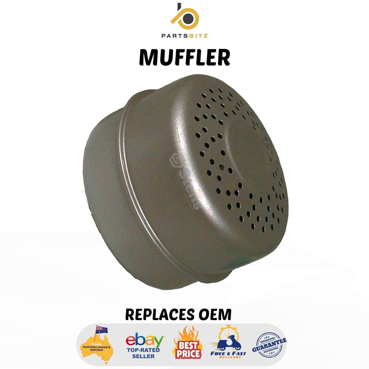 Muffler for Briggs & Stratton and Kohler Motors , 32043B , 393232 - Parts bitz