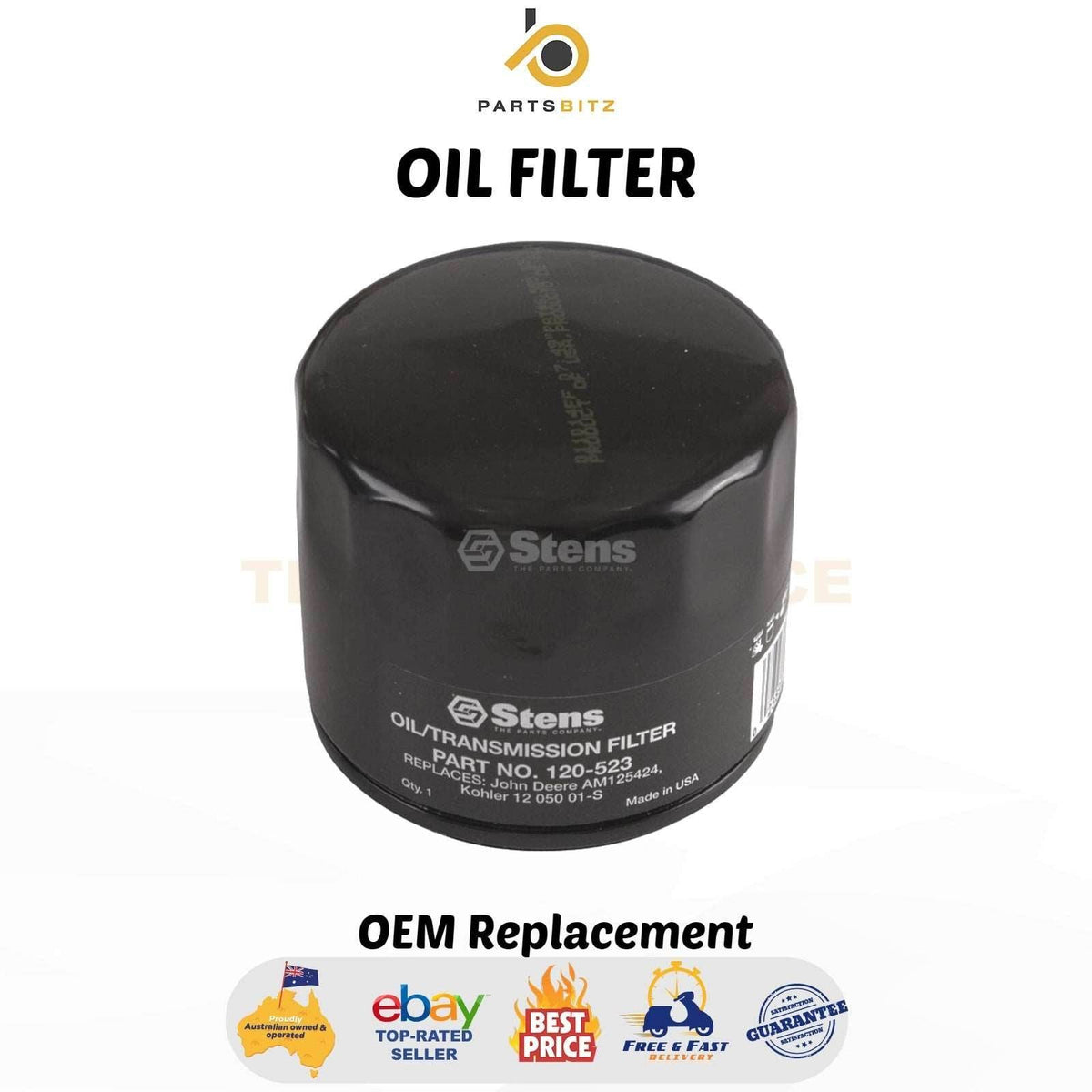 Oil Filter for Kohler 12 050 01 , 12 050 01-S , 12 050 08 Ride on Mower - Parts bitz