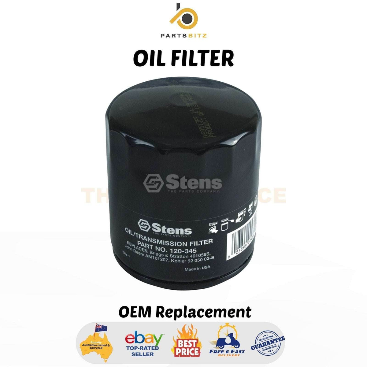 Oil Filter for Kohler 5205002 , 52 050 02-S , 25 050 34-S - Parts bitz