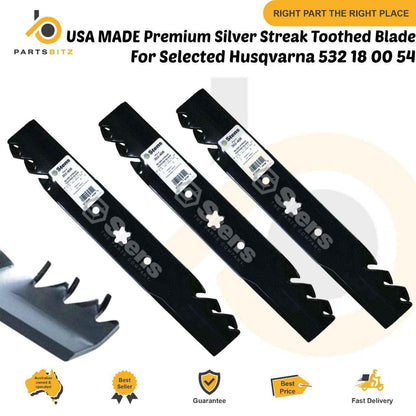 Premium Grade USA Made 48" Toothed Blades for Selected Husqvarna 532 18 00 54 - Parts bitz
