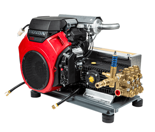 Pressure Cleaner Electric start Honda  GX690 Belt Drive Interpump 4000psi 31L/min - Parts bitz