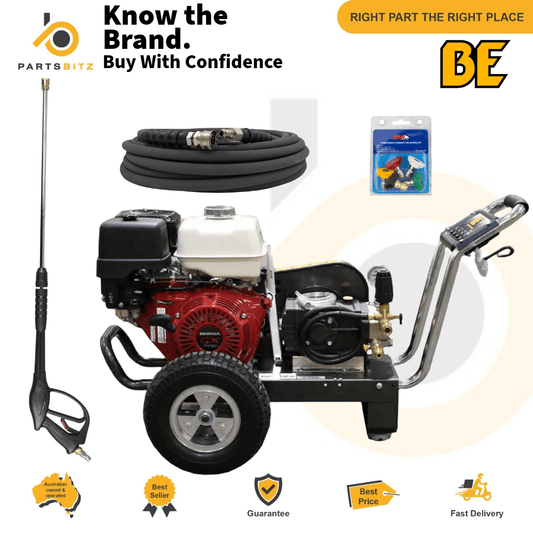 Pressure Cleaner Honda Engine Belt Drive Premium Comet pump 3000psi 19L/min - Parts bitz