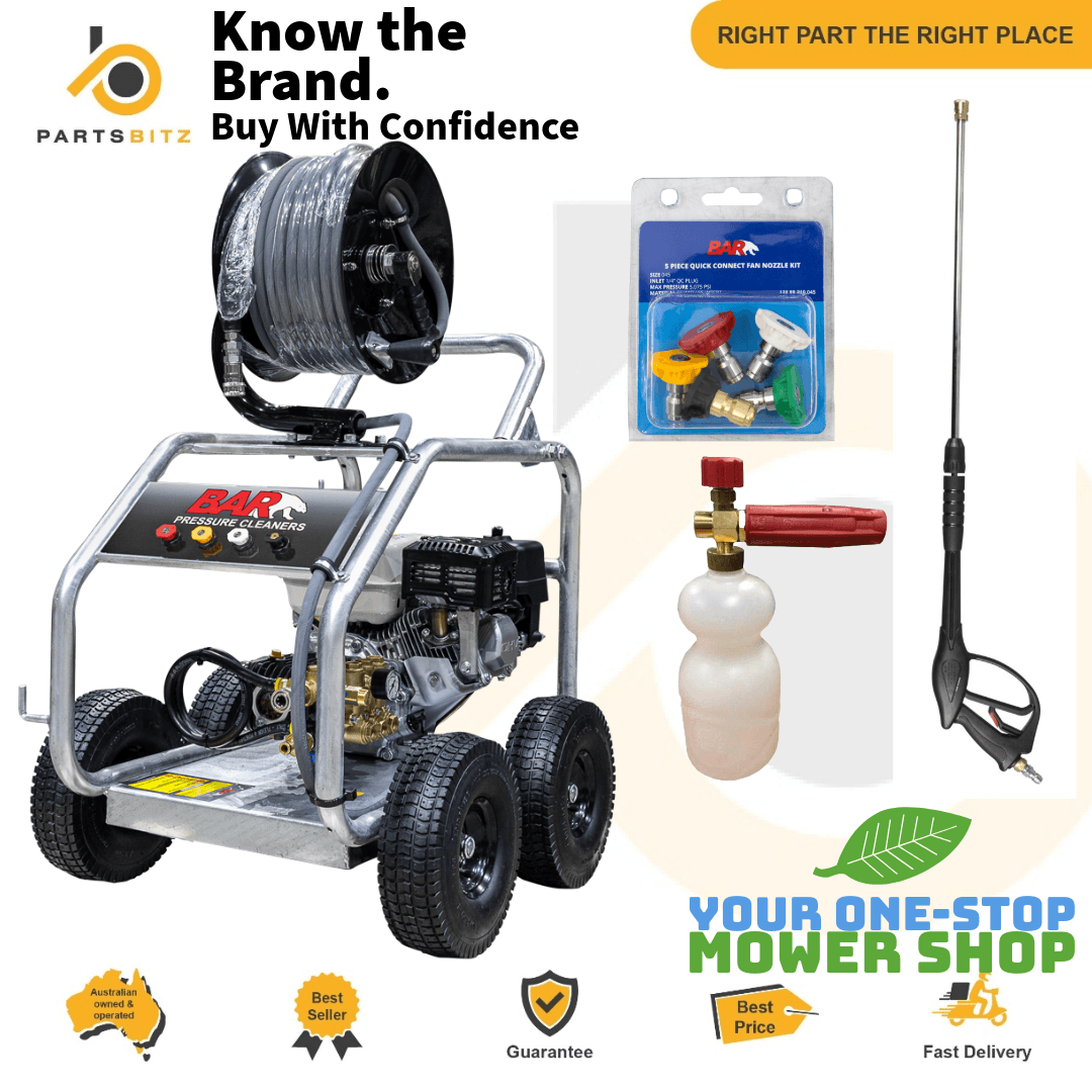 Pressure Cleaner Honda , With Comet pump 4000psi 15L/min– with 30m Hose Reel Fitted - Parts bitz