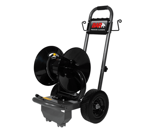 Pressure Washer Hose Reel With Trolley - 61m Capacity - Parts bitz