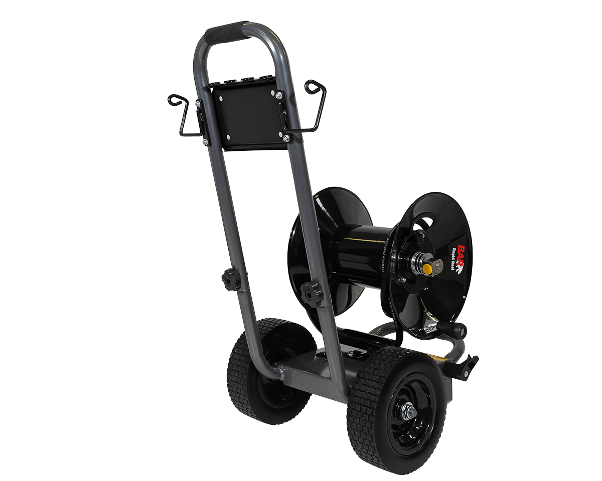 Pressure Washer Hose Reel With Trolley - 61m Capacity - Parts bitz