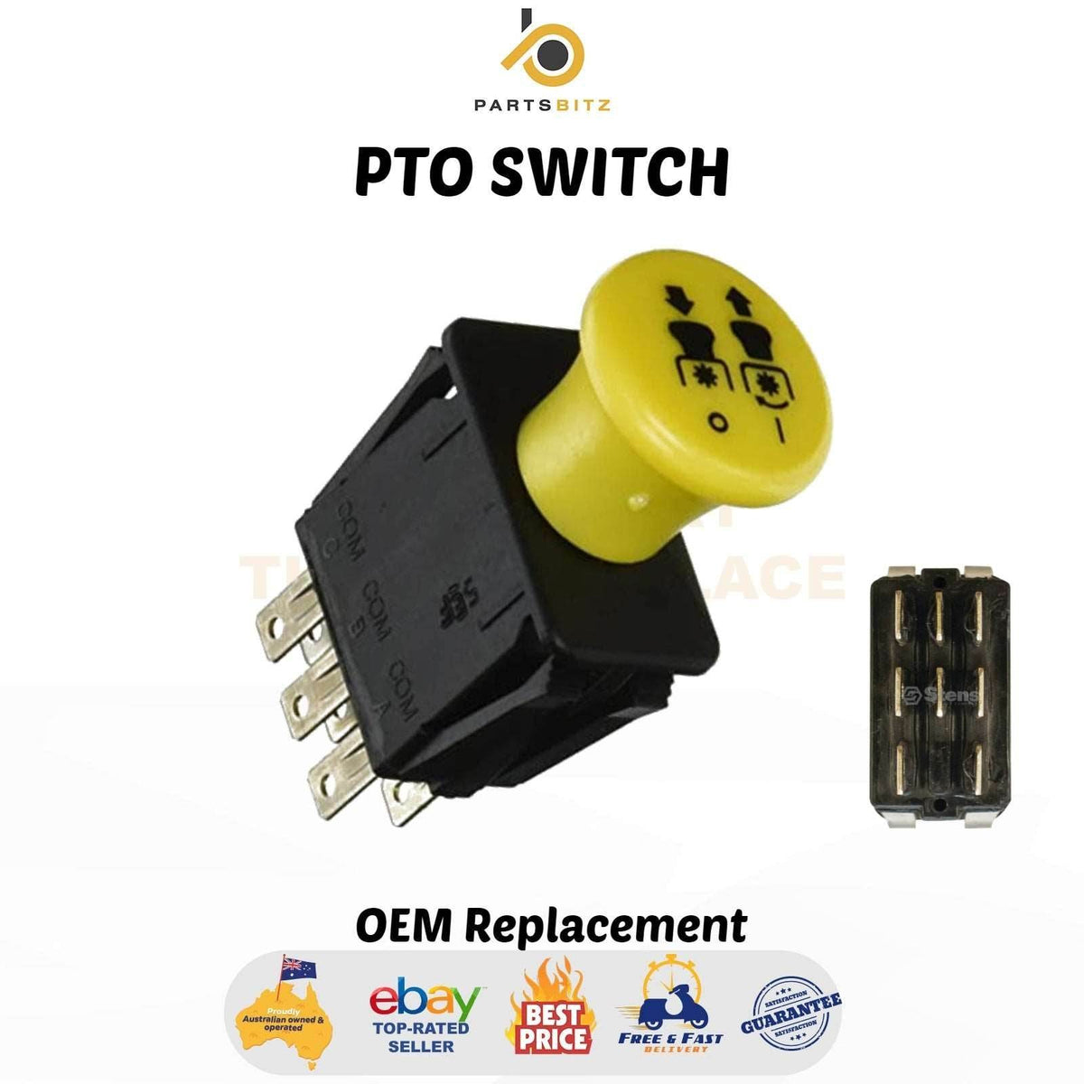 PTO Switch Suits Selected Toro Ride on Mowers 103-5221 1-633673 - Parts bitz