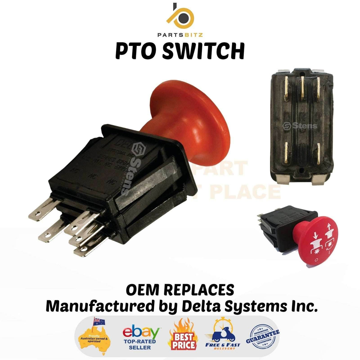 Ride on Mower Pto Switch for Kubota Mowers K1211-62230 , K1211-62231 - Parts bitz