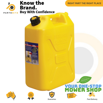 20L Diesel Jerry Can and Pourer - Parts bitz