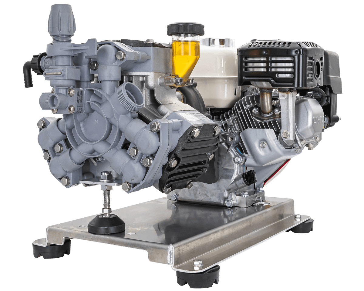 Soft Wash Skid Honda GX200 Electric Start P40/20 Pump with Gear Box – COMET Soft Wash Pump - Parts bitz