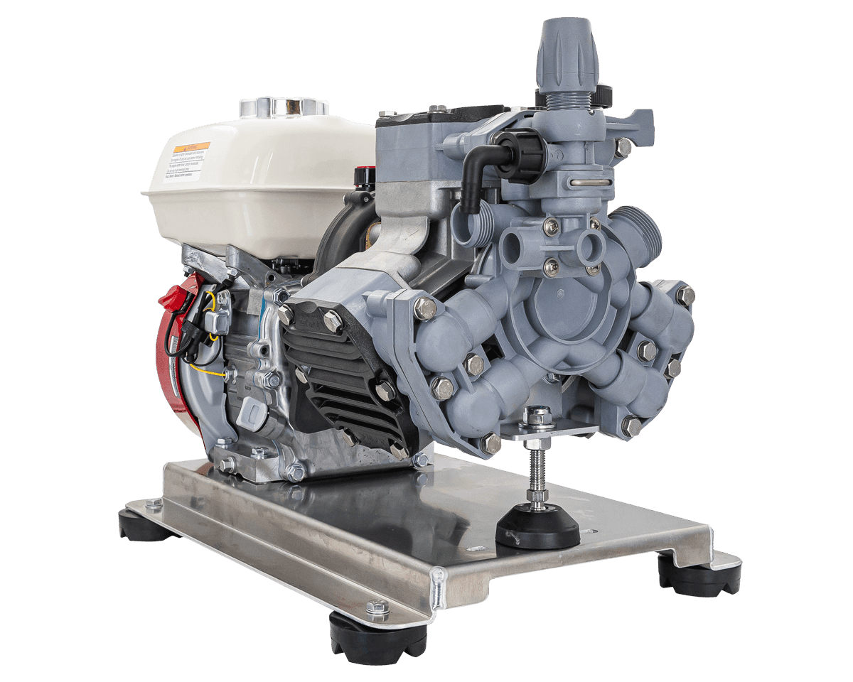 Soft Wash Skid Honda GX200 Electric Start P40/20 Pump with Gear Box – COMET Soft Wash Pump - Parts bitz
