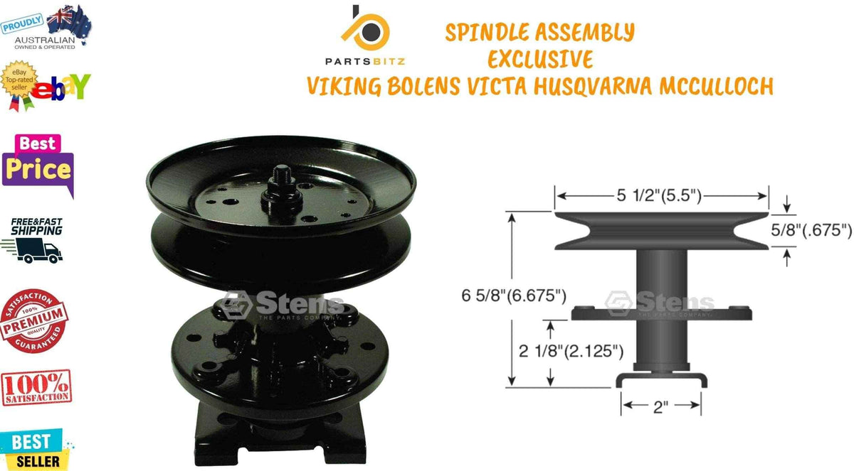 Spindle Assembly Suits Victa Viking , Bolens , Noma Ride on Mower - Parts bitz