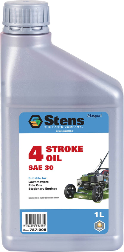 Stens Lawn Mower SAE30 Premium Oil 1 Litre 4 Stroke Engine Red Color - Parts bitz
