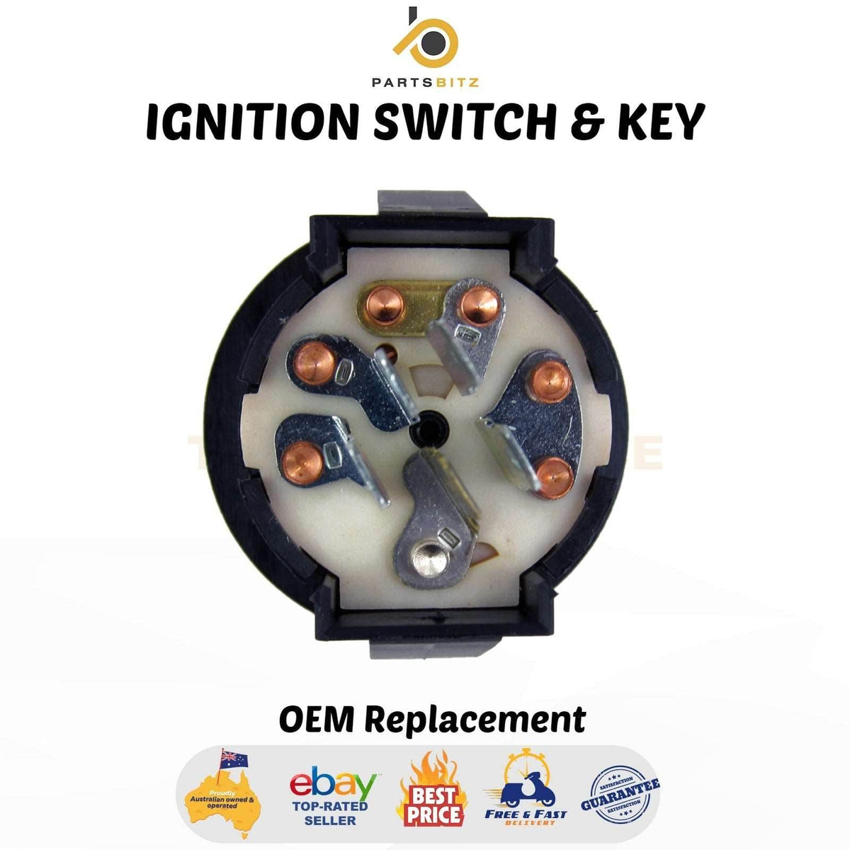USA Made Ignition Switch & Key Suits Selected Toro Exmark Mowers 117-2221 - Parts bitz