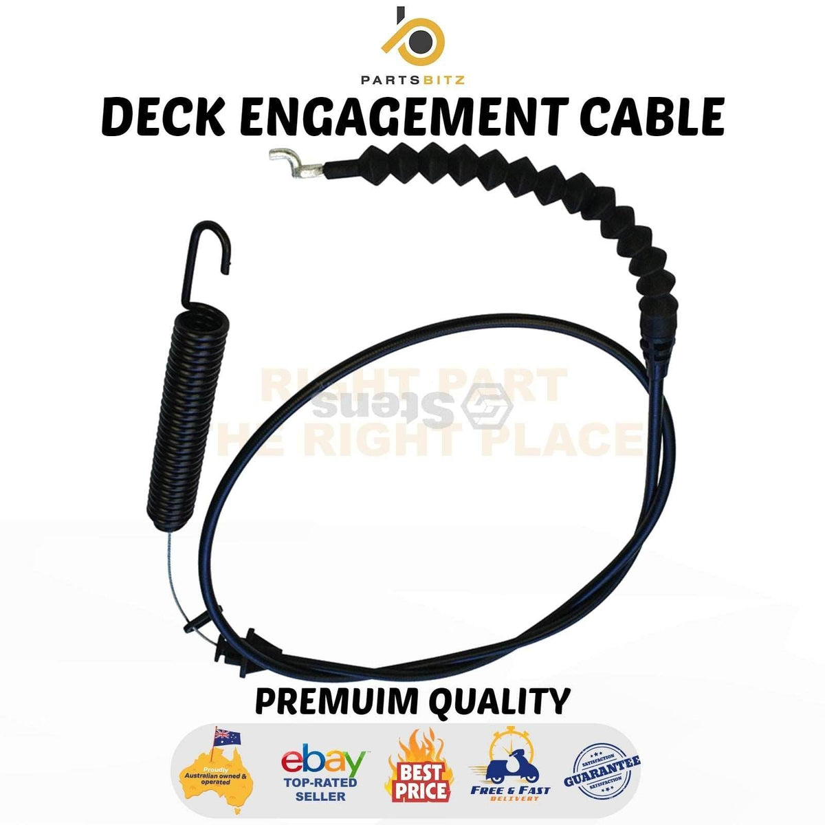 USA Made Ride on Mower Deck Engagement Cable Fit Mtd White & Troy Built Mowers - Parts bitz