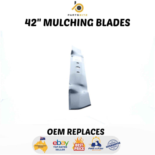2 X 42" Mulching Blades for John Deere Sabre Mowers L108 L100 L110 L111 L118 L120 - Parts bitz