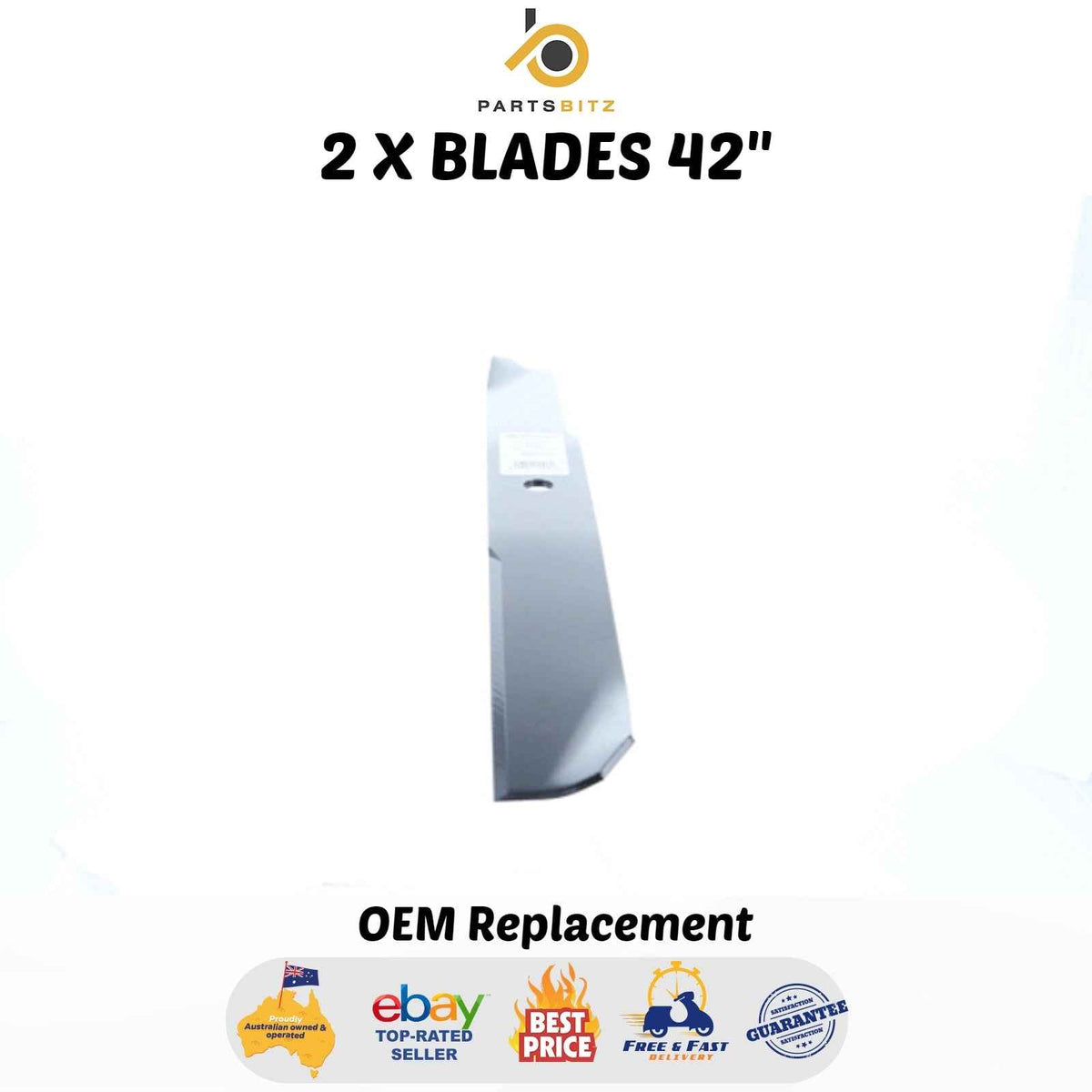 2 X Blades for Toro 42" Inch Ride on Mowers  106-2247 106-2247-03 - Parts bitz