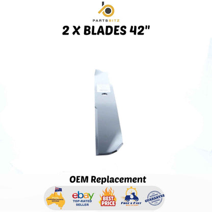 2 X Blades for Toro 42" Inch Ride on Mowers  106-2247 106-2247-03 - Parts bitz