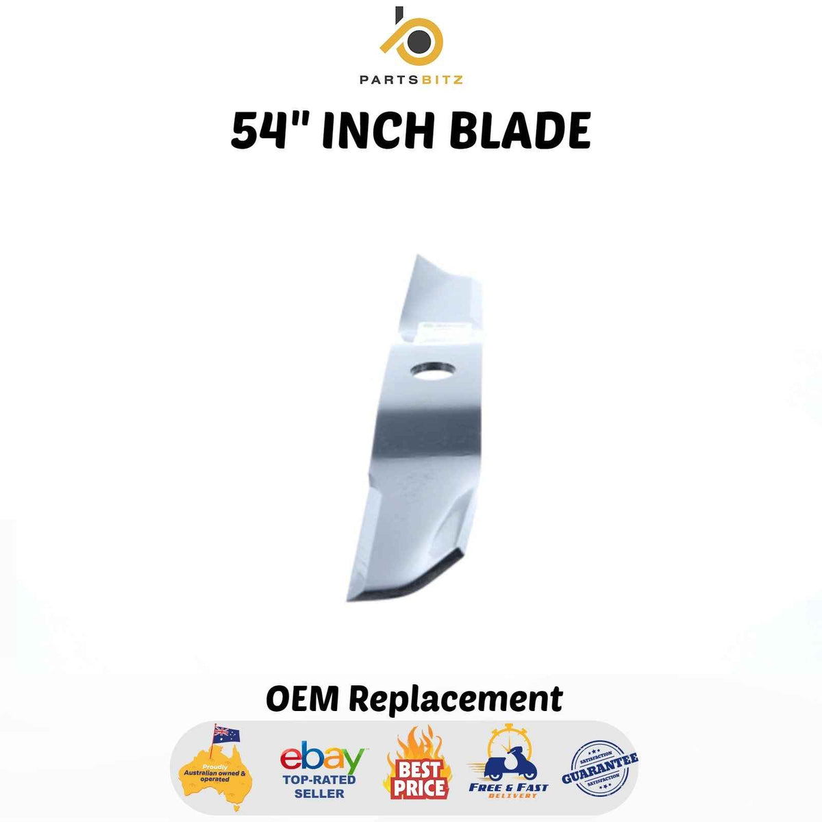 54" Inch Blade Set for Kubota Mowers 76529-34330 70000-25004 70000-00605 - Parts bitz