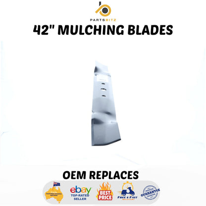 2 X 42" Mulching Blades for John Deere Sabre Mowers L108 L100 L110 L111 L118 L120