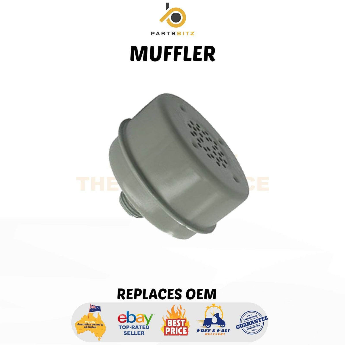Muffler Suits Briggs & Stratton Lawn Mower 3 Hp to Hp 4 Hp 394569 391435 394569S - Parts bitz